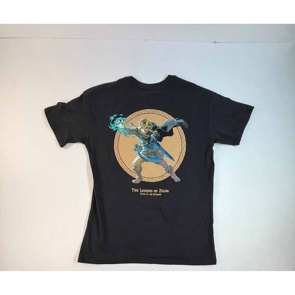 Nintendo Legend of Zelda Tears of the Kingdom Link Graphic T-Shirt Black Large